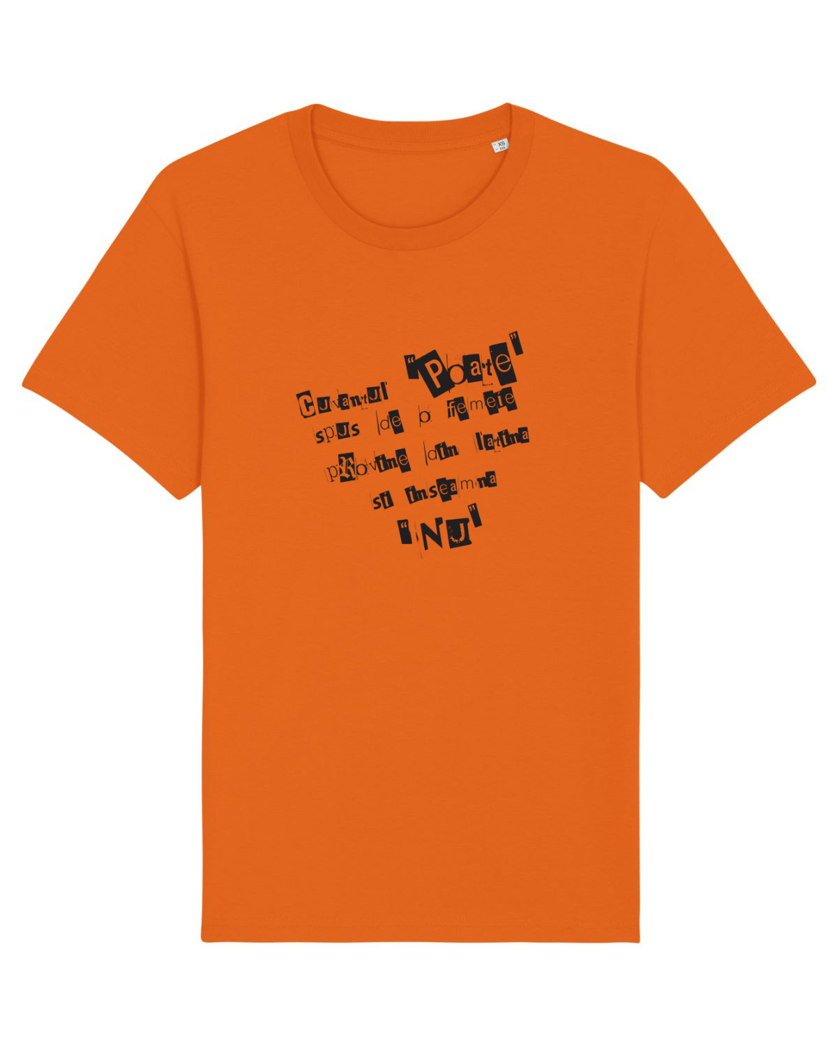 Tricou mânecă scurtă Unisex Rocker Bright Orange