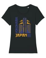 Yokohama Tricou mânecă scurtă guler larg fitted Damă Expresser