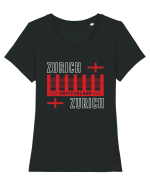 Zurich Tricou mânecă scurtă guler larg fitted Damă Expresser