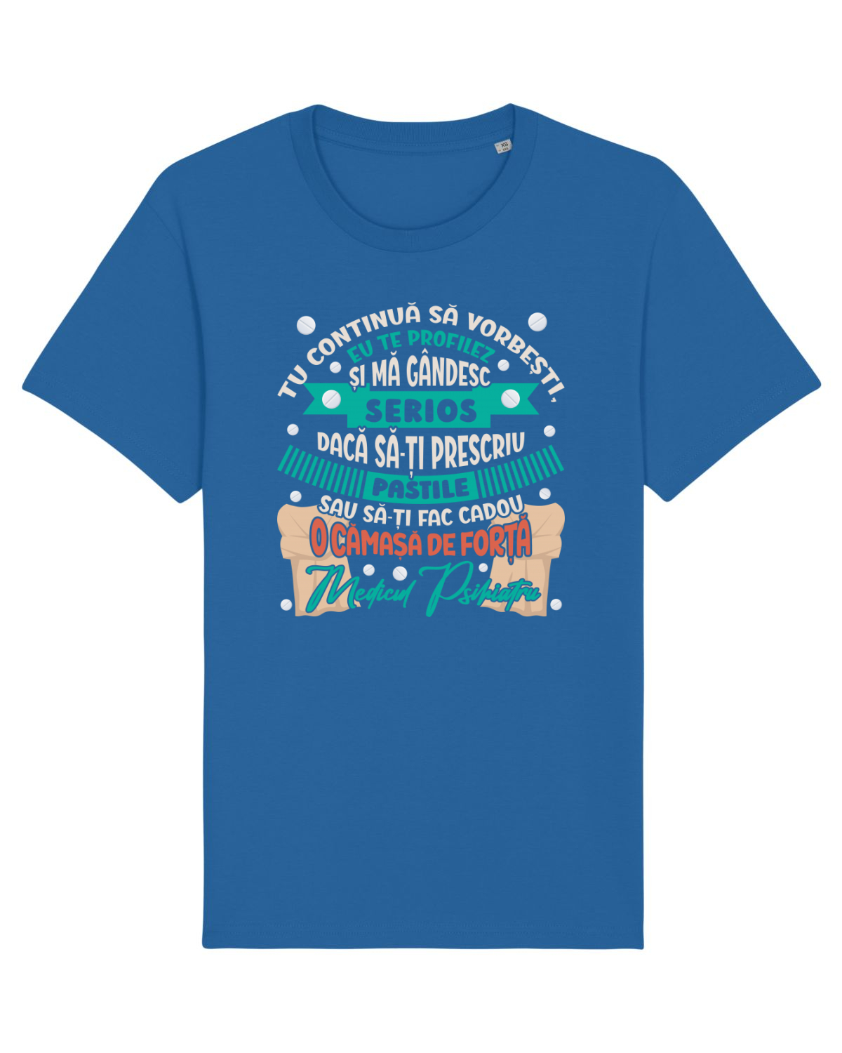 Tricou mânecă scurtă Unisex Rocker Royal Blue