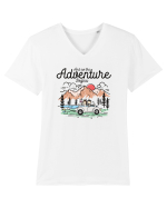 pentru tinerii căsătoriți - And so the adventure begins Tricou mânecă scurtă guler V Bărbat Presenter