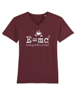 E=mc2 Tricou mânecă scurtă guler V Bărbat Presenter