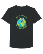 Keep the EARTH clean, it`s not urANUS - Pastreaza Pamantul curat Tricou mânecă scurtă guler larg Bărbat Skater