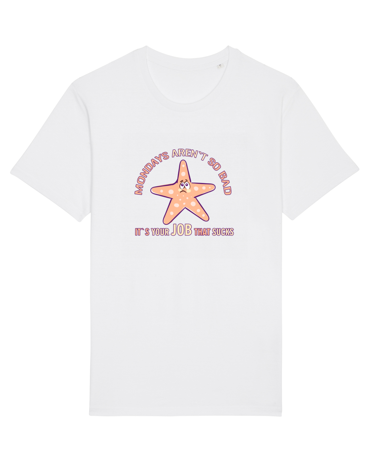 Tricou mânecă scurtă Unisex Rocker White