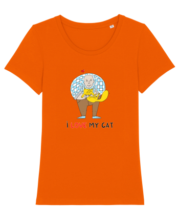 I love my cat Bright Orange