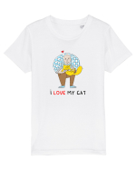 I love my cat Tricou mânecă scurtă  Copii Mini Creator