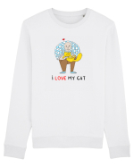 I love my cat Bluză mânecă lungă Unisex Rise