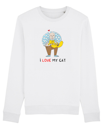 I love my cat White