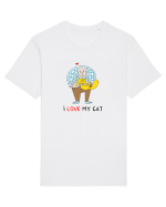 I love my cat Tricou mânecă scurtă Unisex Rocker