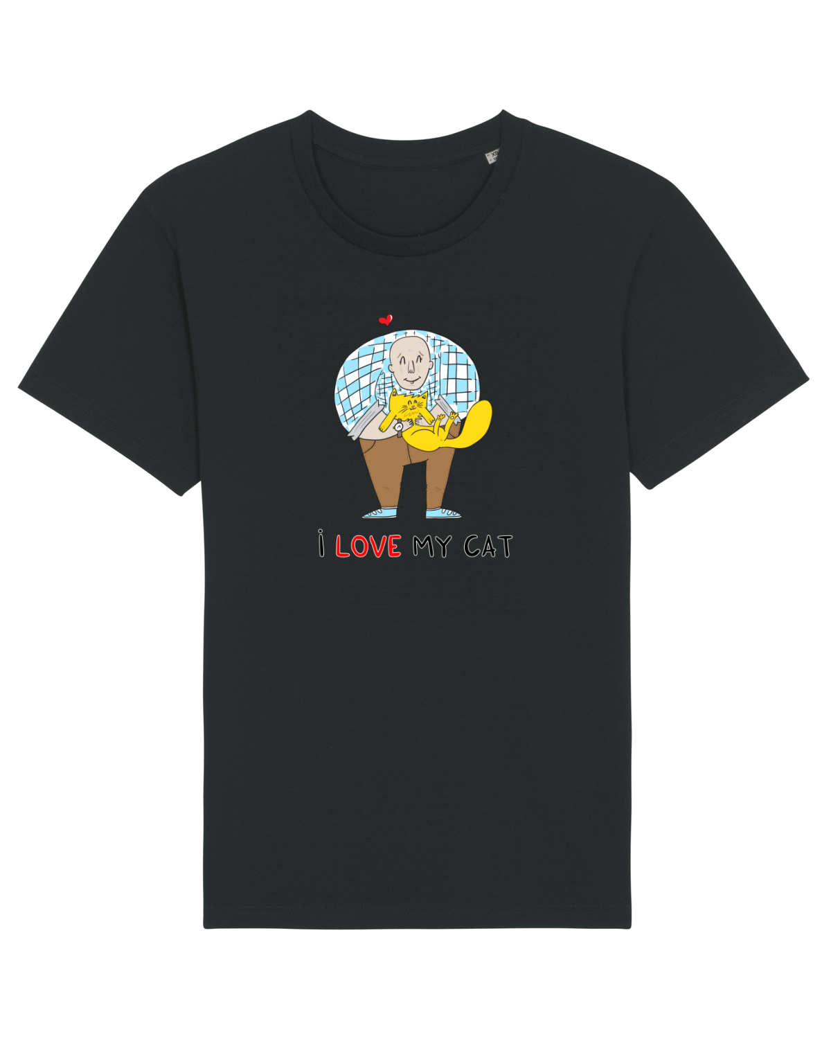 Tricou mânecă scurtă Unisex Rocker Black