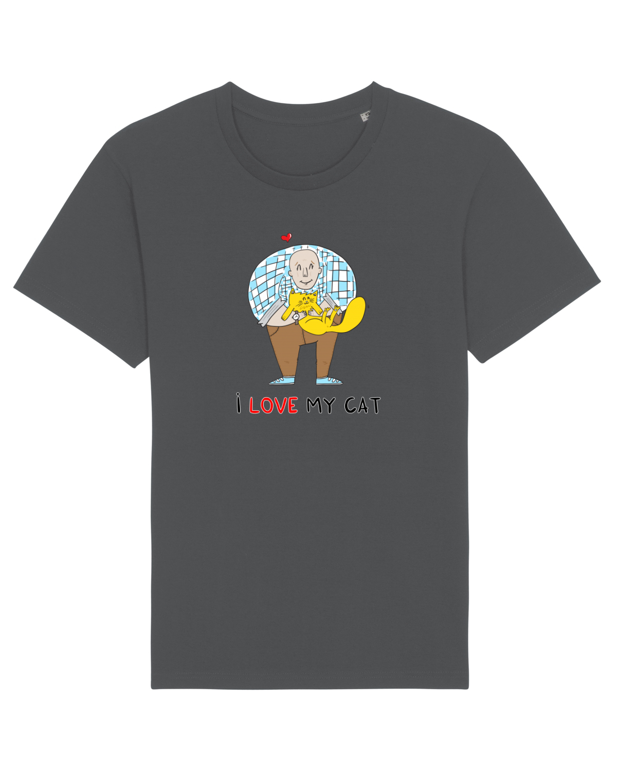 Tricou mânecă scurtă Unisex Rocker Anthracite