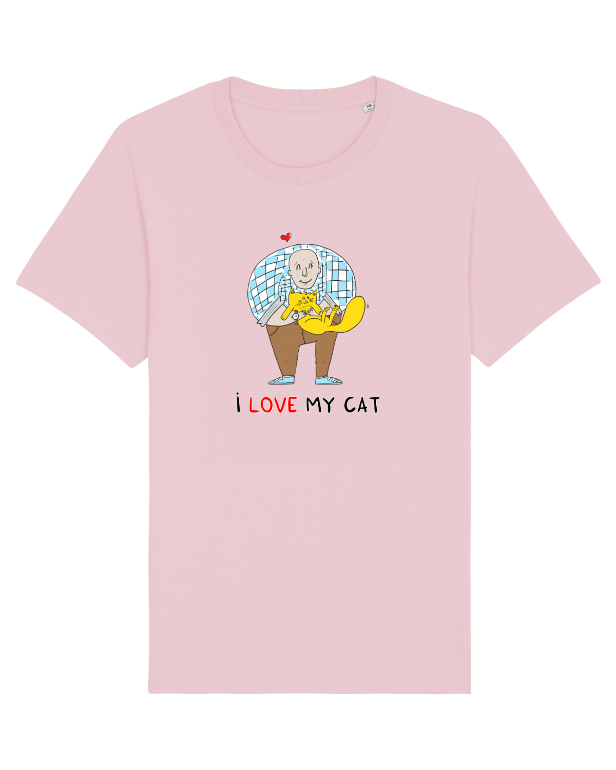 Tricou mânecă scurtă Unisex Rocker Cotton Pink