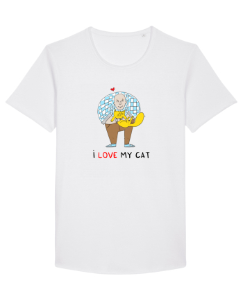 I love my cat White