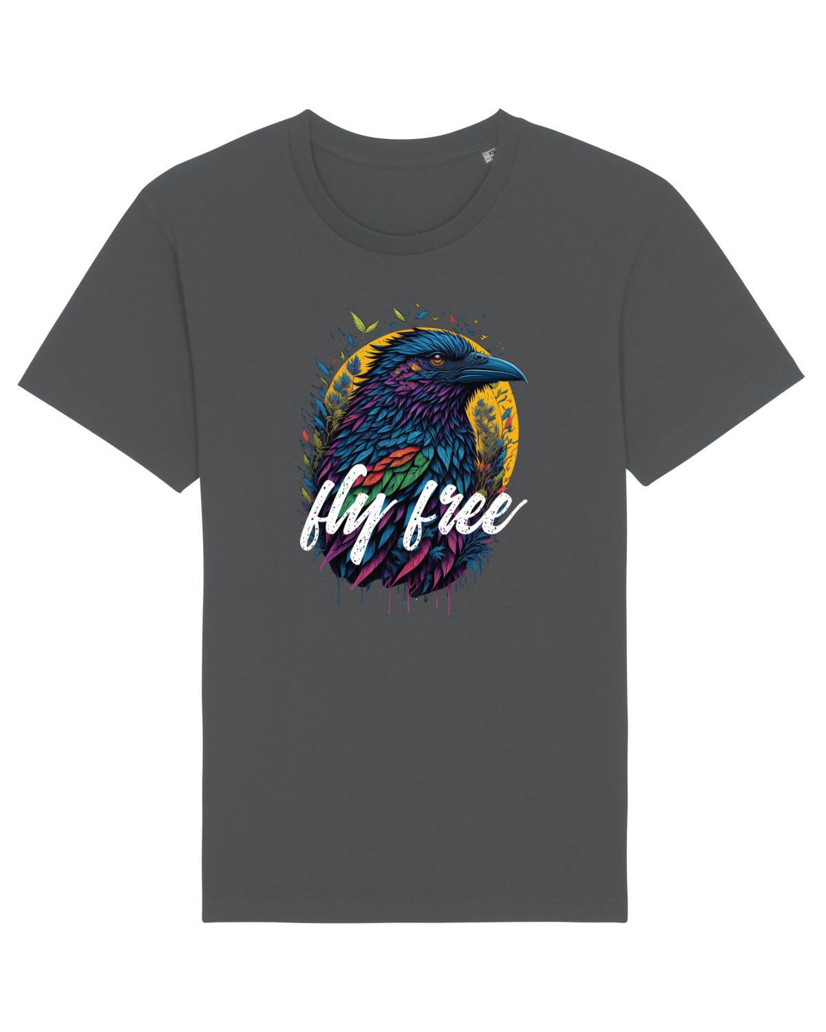 Tricou mânecă scurtă Unisex Rocker Anthracite