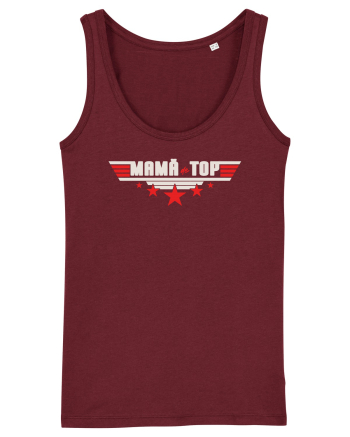 Mamă de top Burgundy