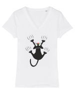 Cade Pisi Tricou mânecă scurtă guler V Damă Evoker