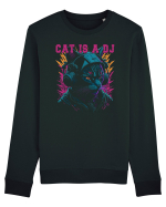 Cat Is A DJ Bluză mânecă lungă Unisex Rise