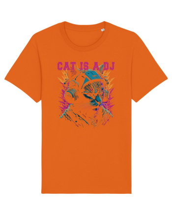 Cat Is A DJ Bright Orange