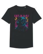 Cat Is A DJ Tricou mânecă scurtă guler larg Bărbat Skater