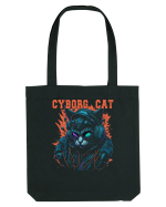 Cyborg Cat With Sunglasses Sacoșă textilă