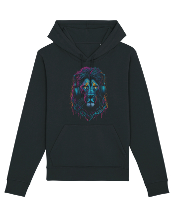 Lion As DJ With Headphones Black