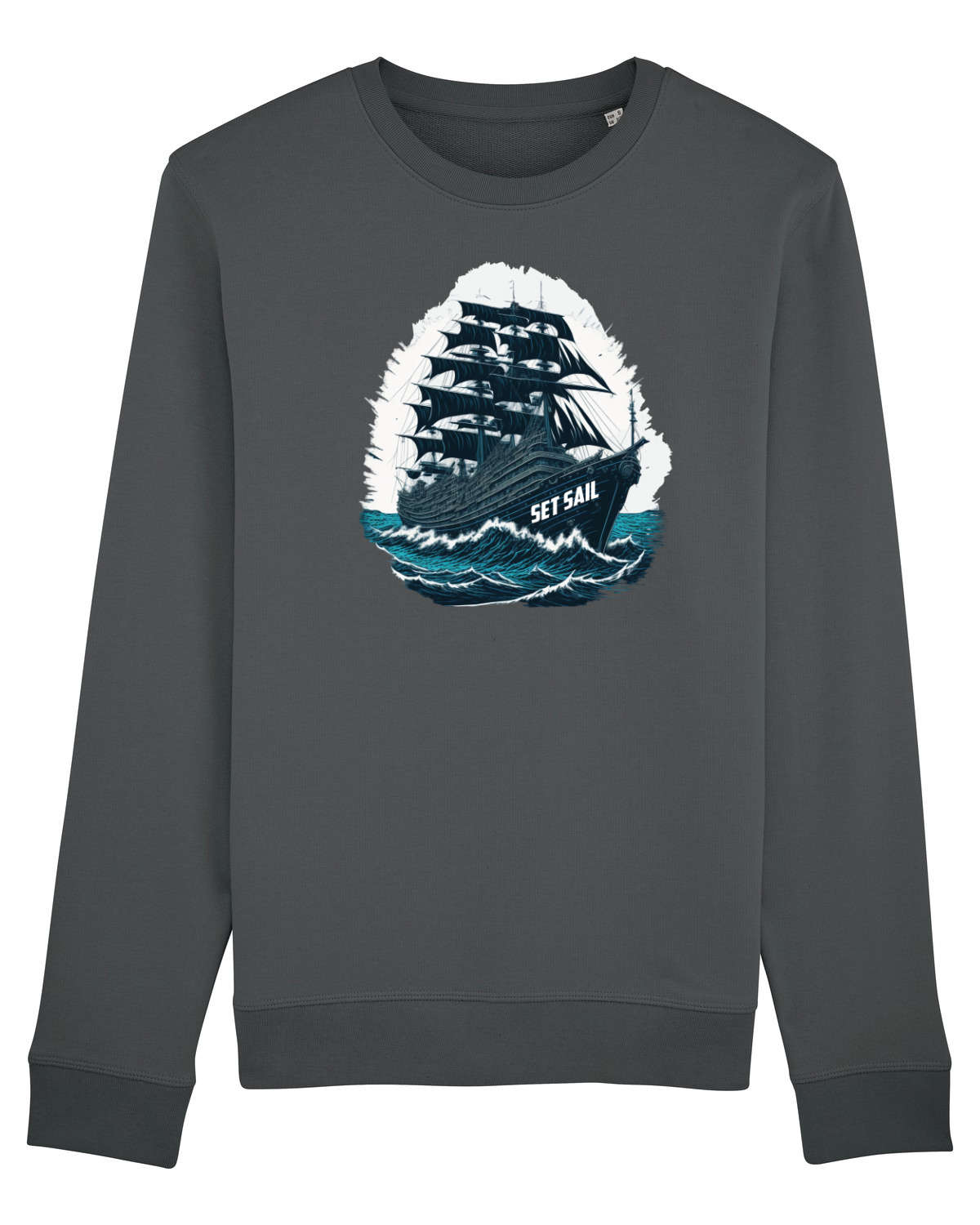 Bluză mânecă lungă Unisex Rise Anthracite
