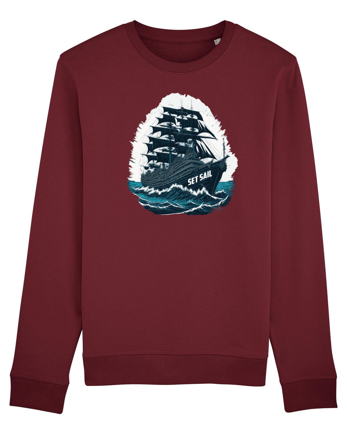 Bluză mânecă lungă Unisex Rise Burgundy