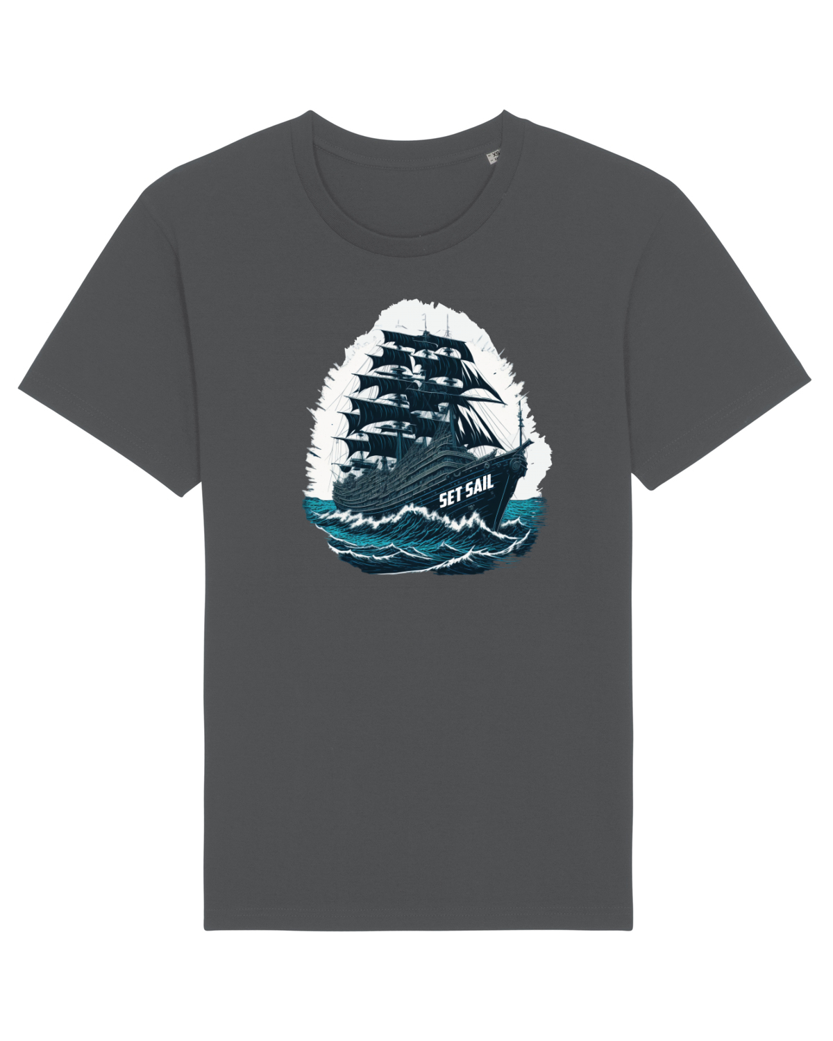 Tricou mânecă scurtă Unisex Rocker Anthracite