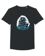 Set Sail Tricou mânecă scurtă guler larg Bărbat Skater