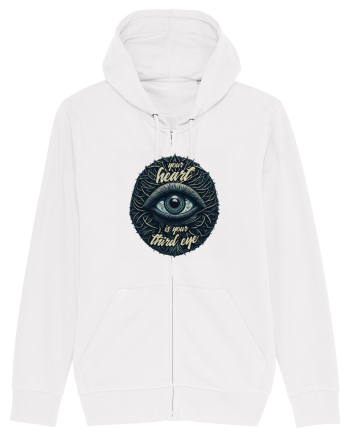 Third eye heart White