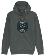 Third eye heart Hanorac cu fermoar Unisex Connector
