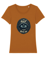 Third eye heart Tricou mânecă scurtă guler larg fitted Damă Expresser