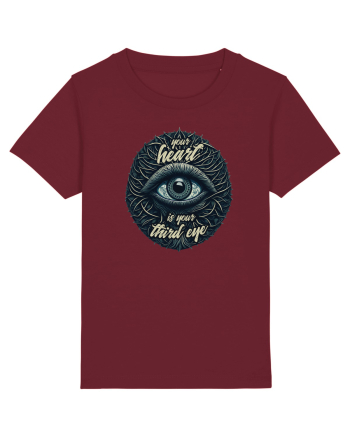 Third eye heart Burgundy
