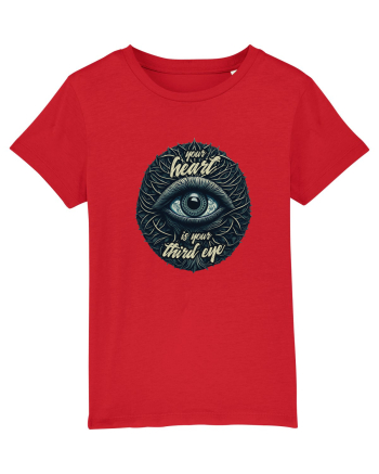 Third eye heart Red