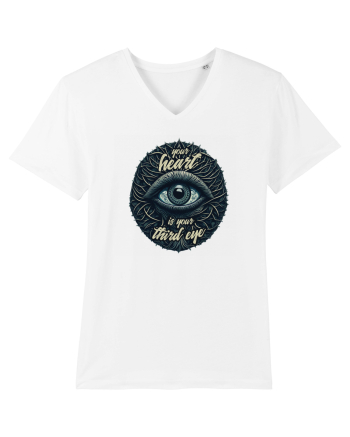Third eye heart White