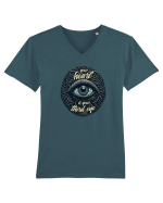 Third eye heart Tricou mânecă scurtă guler V Bărbat Presenter