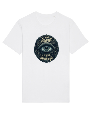 Third eye heart White