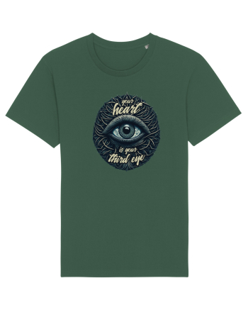 Third eye heart Bottle Green