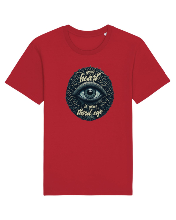 Third eye heart Red