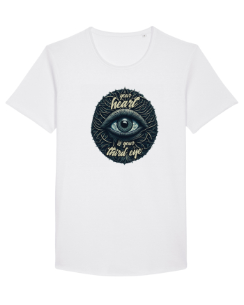 Third eye heart White