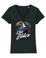 Toucan 1- Free nature Tricou mânecă scurtă guler V Damă Evoker