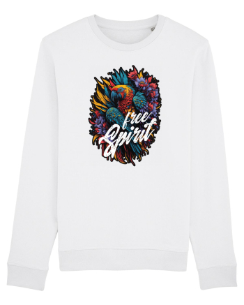 Free spirit - papagal floral White