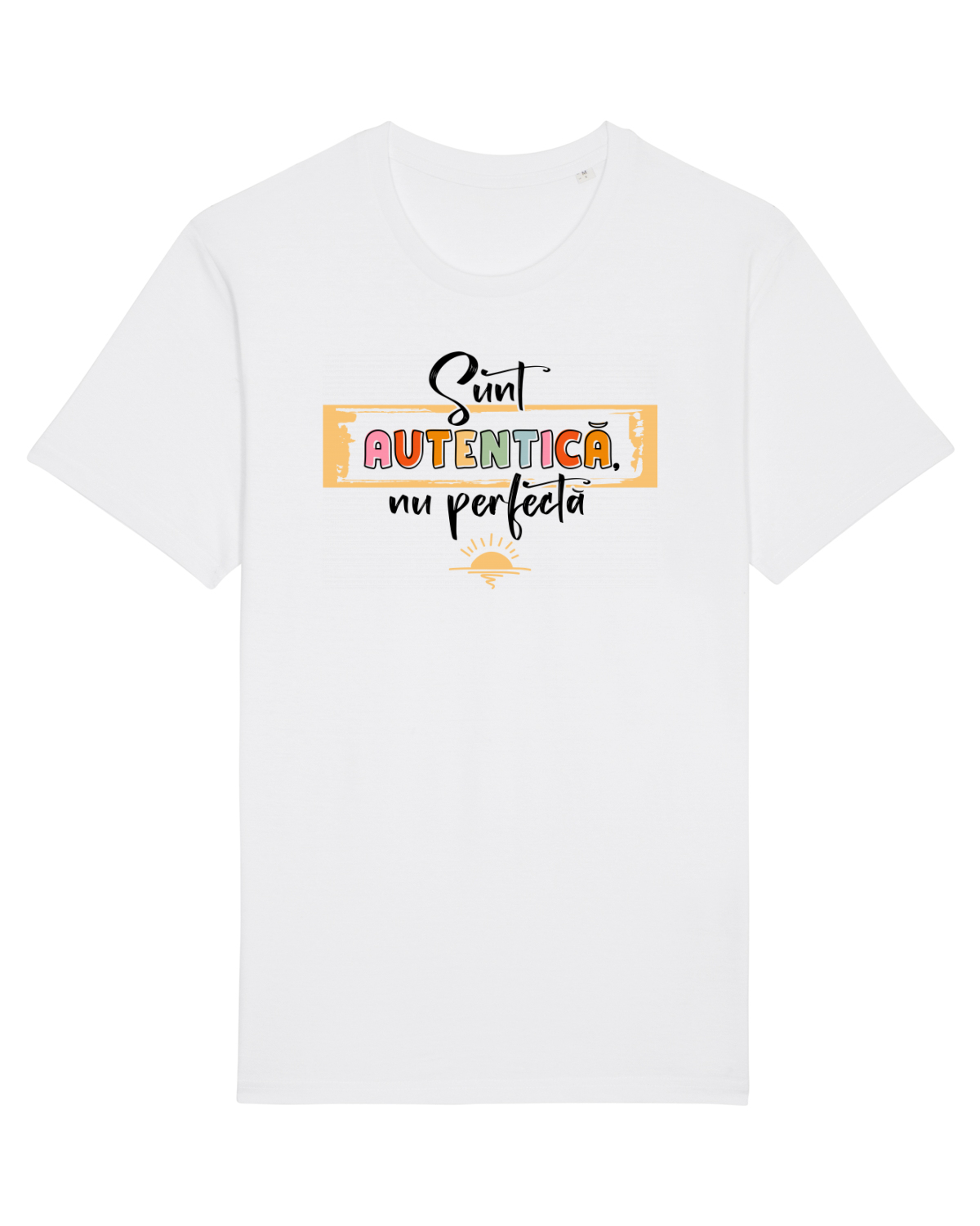 Tricou mânecă scurtă Unisex Rocker White