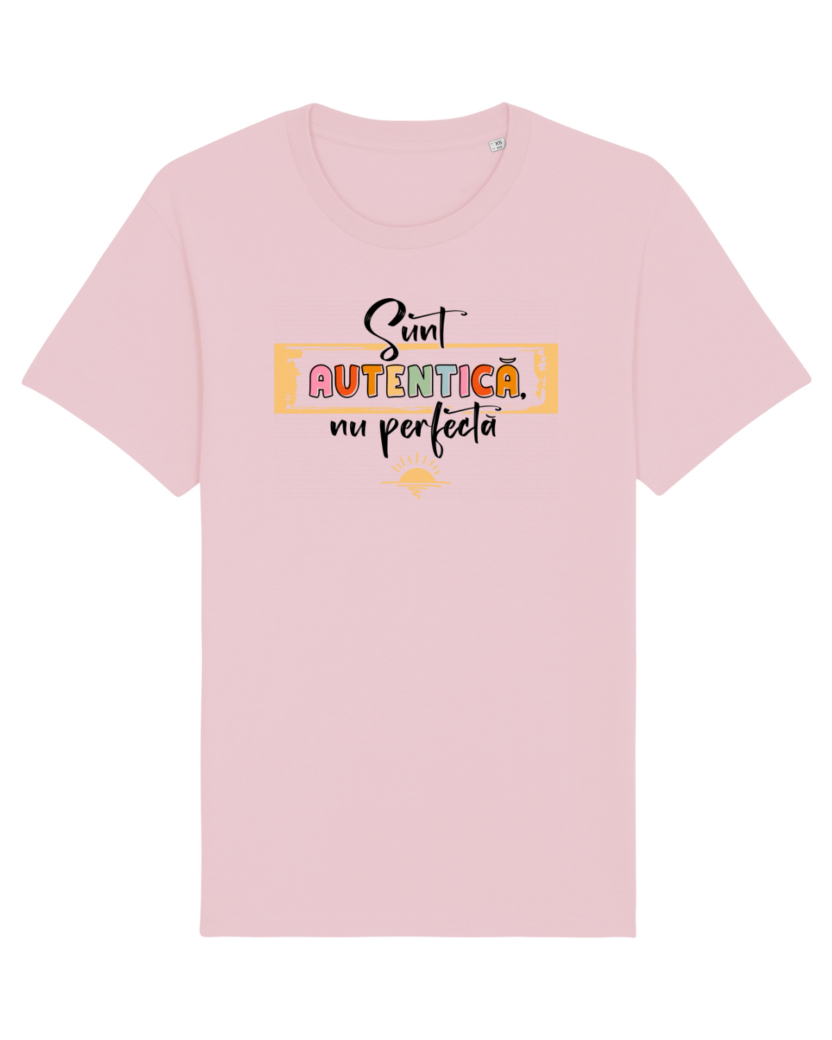 Tricou mânecă scurtă Unisex Rocker Cotton Pink