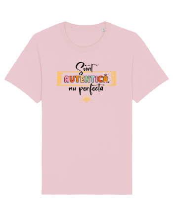 Sunt autentică, nu perfectă - negru Cotton Pink