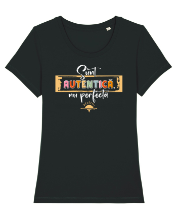 Sunt autentică, nu perfectă - alb Black