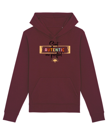 Sunt autentic, nu perfect - negru Burgundy
