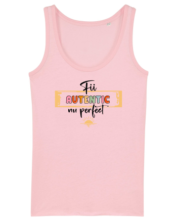 Fii autentic, nu perfect - negru Cotton Pink