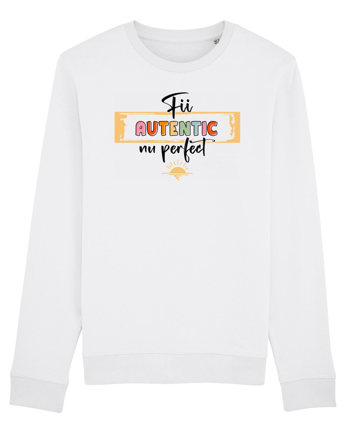 Bluză mânecă lungă Unisex Rise White