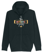 Fii autentic, nu perfect - alb Hanorac cu fermoar Unisex Connector